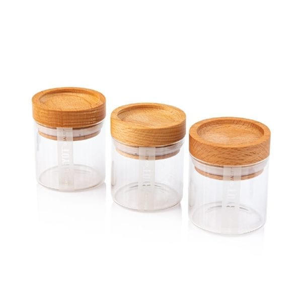 3 Set of Glass Storage Jars
