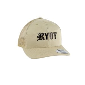 RYOT Logo Retro Trucker Hat – Natural