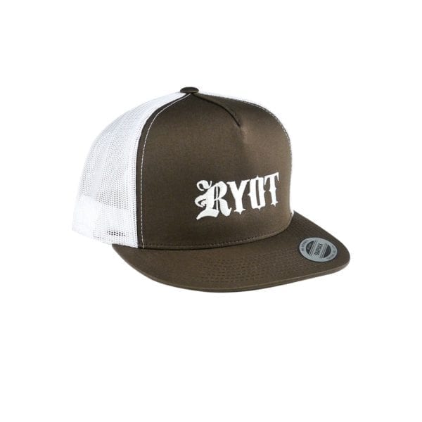 RYOT Logo Classic Trucker Hat – Brown