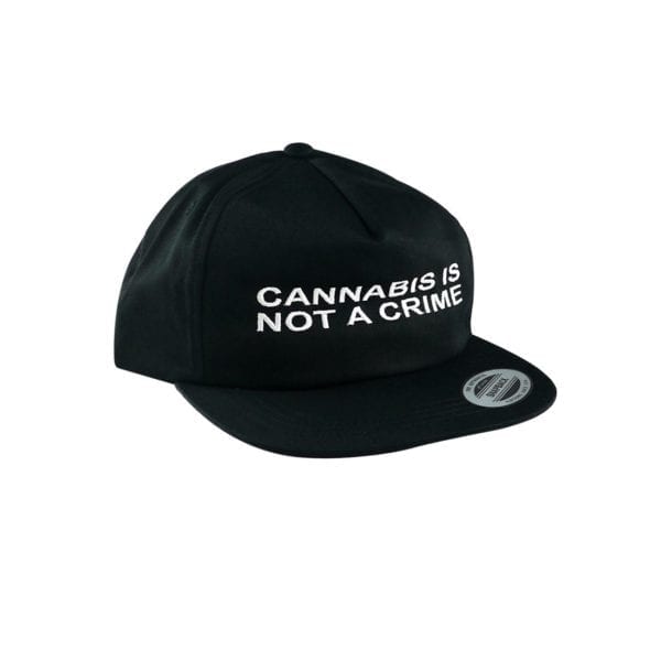 “Not a Crime” Unconstructed Hat – Black