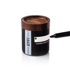 Black Glass Storage Jar