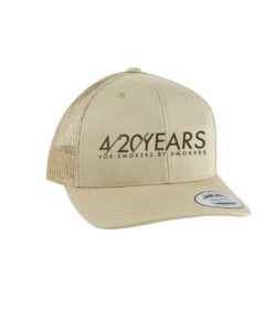 RYOT 4-20 Years Retro Trucker Hat - Beige