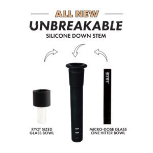 14 mm Silicone Stem with Glass Bowl