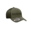 “Not a Crime” Retro Trucker Hat – Olive