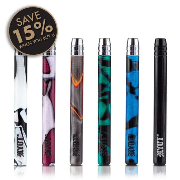 Acrylic One Hitter - 6 Pack