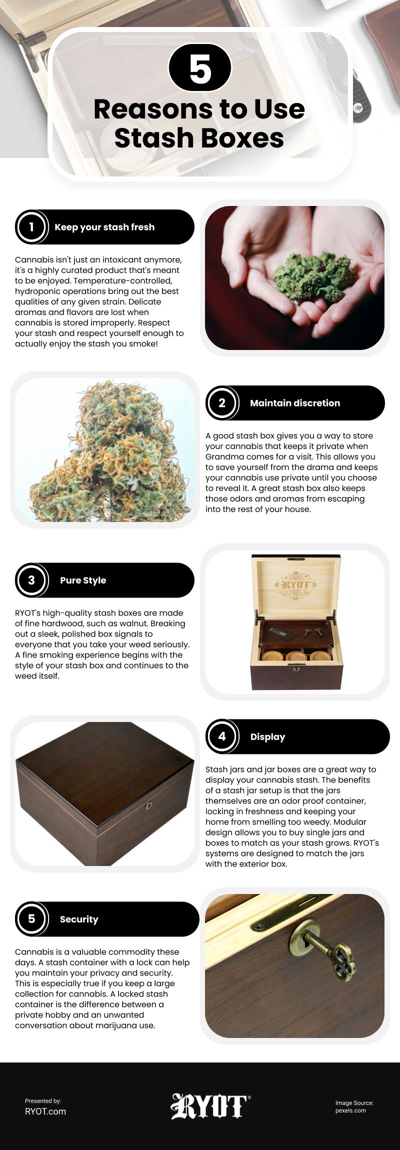 5 Reasons to Use Stash Boxes Infographic